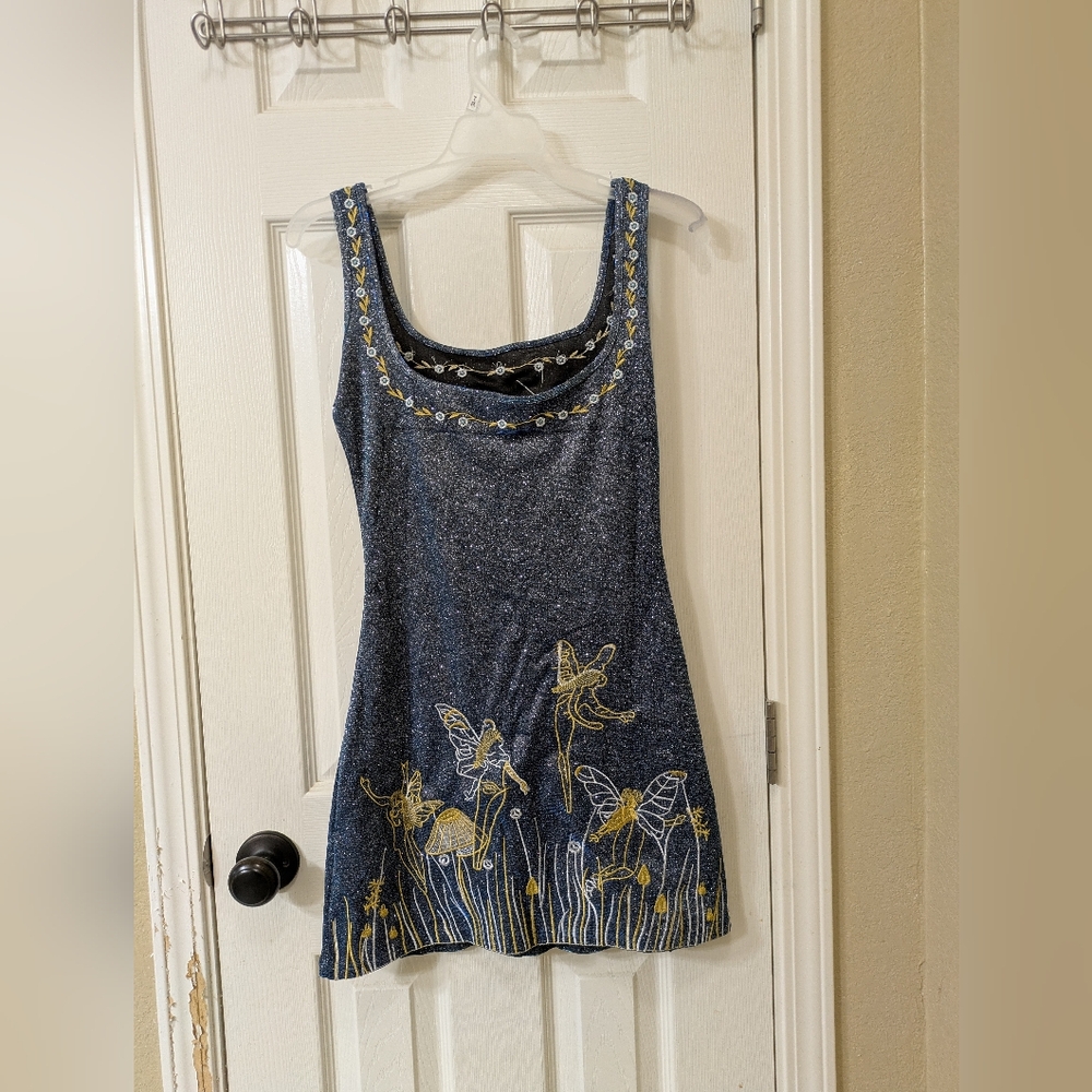 Size small blue dress with fairies!